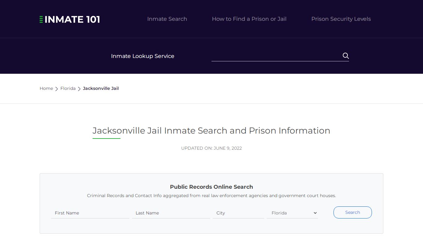 Jacksonville Jail Inmate Search, Visitation, Phone no ...